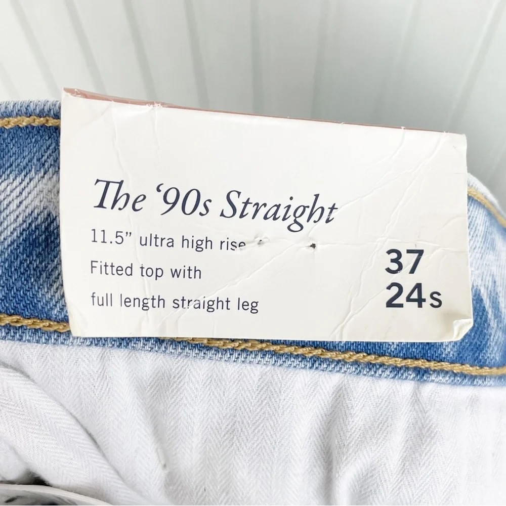 NEW Abercrombie and Fitch The 90s Straight Ultra High Rise Jean Plus Size 24S 37